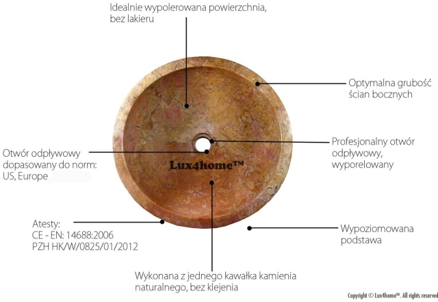 Oryginalne kamienne umywalki 